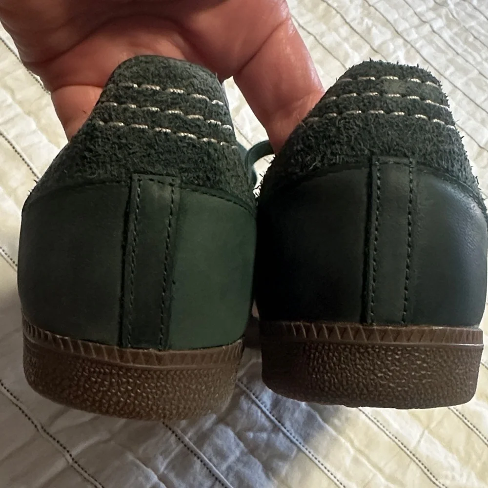 adidas Samba OG Sneakers in Mineral Green and Crystal Sand - Picture 9 of 12